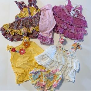 6-12 month baby infant girl spring summer lot